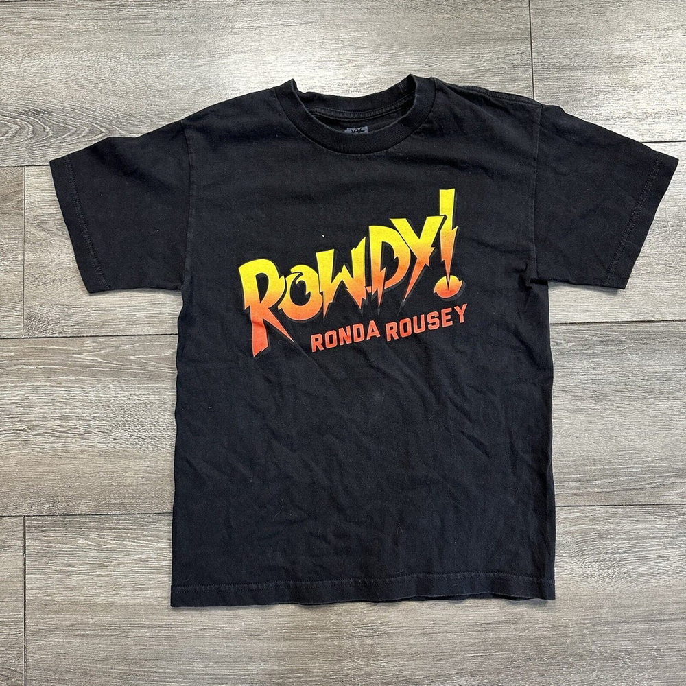 WWE Rowdy Ronda Rousey Official Men's Small T-shirt Black